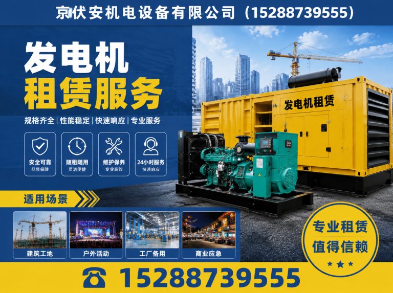 驻马店发电机租赁展示图